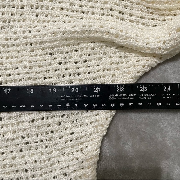 Rewind Ivory Crochet Knit Sweater Size XXL - Picture 8 of 9